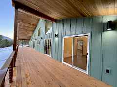 10' deep and 62' long covered back deck