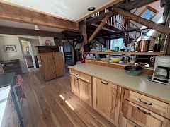 Open concept kitchen.